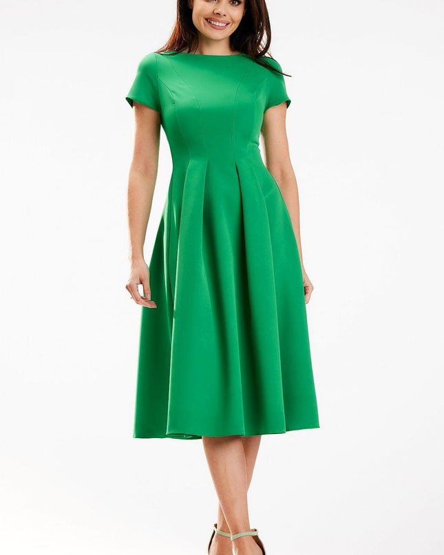 Robe midi encolure bateau