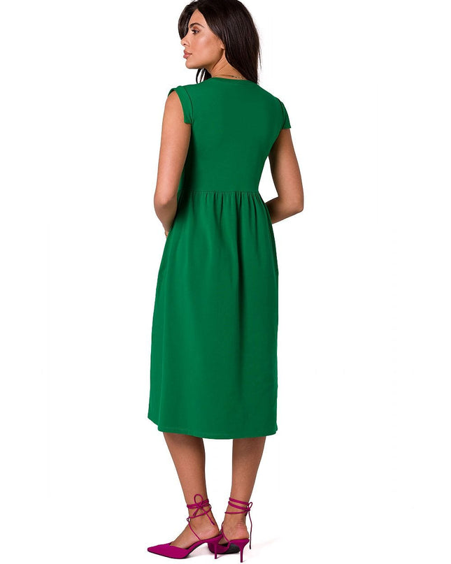 Robe midi taille haute