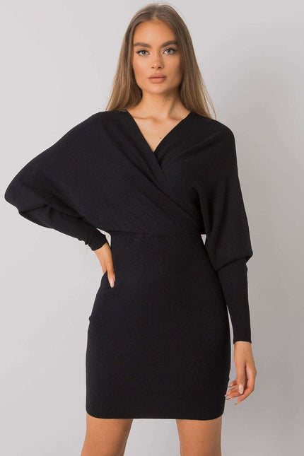Robe noire en tricot