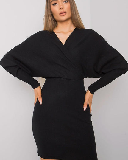 Robe noire en tricot