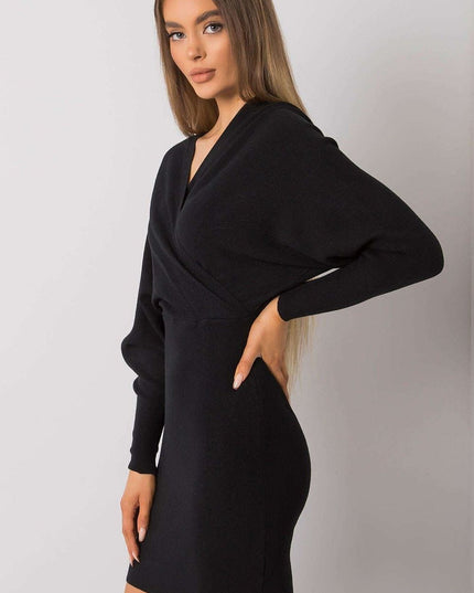Robe noire en tricot