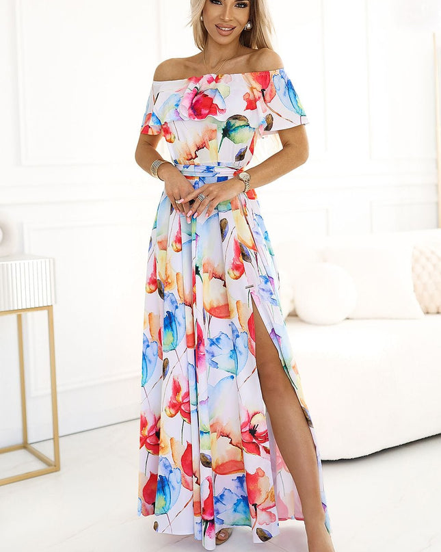 Robe longue espagnole florale