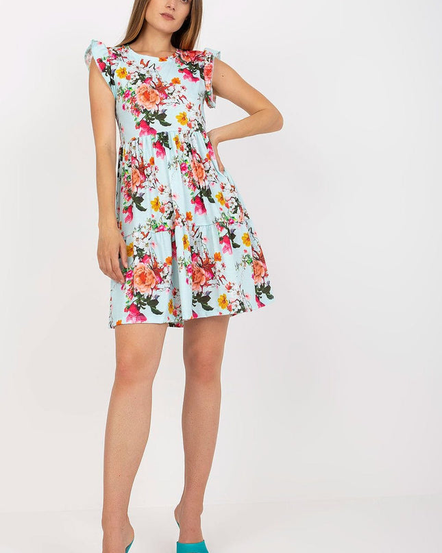 Robe fleurie été manches volants