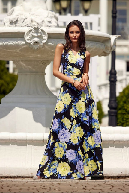 Robe longue florale élégante