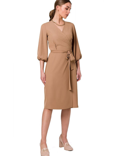 Robe évasée à ceinture
