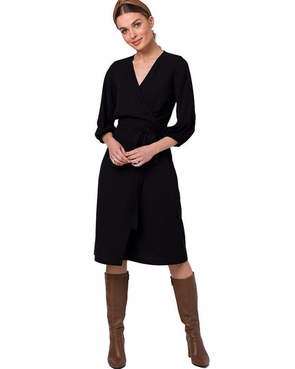 Robe évasée à ceinture