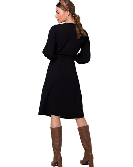 Robe évasée à ceinture