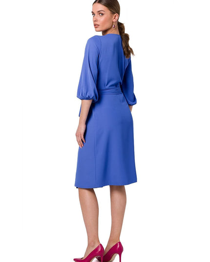 Robe évasée à ceinture