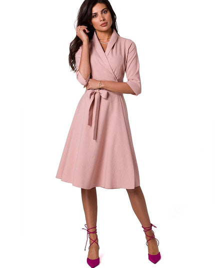 Robe enveloppante col châle
