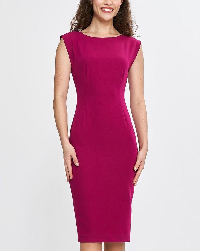 Robe ajustée fuchsia élégante