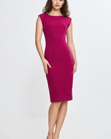 Robe ajustée fuchsia élégante