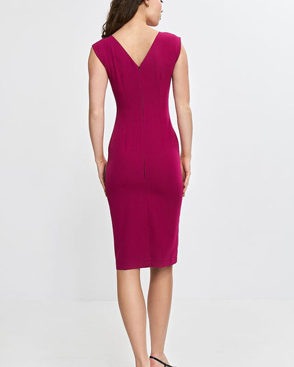 Robe ajustée fuchsia élégante