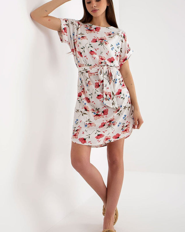 Robe été manches courtes fleurie