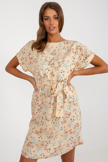Robe été manches courtes fleurie