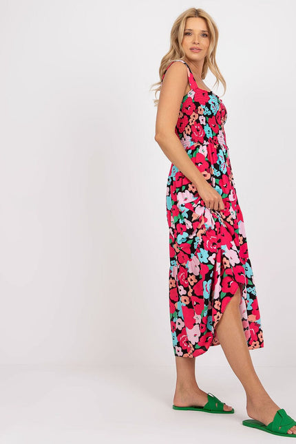 Robe été fleurs colorées