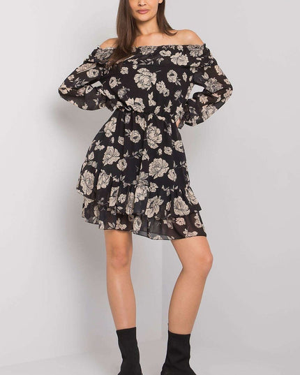 Robe décolleté espagnol à volants