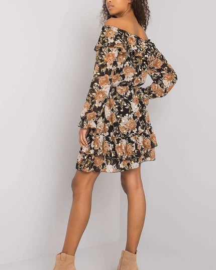 Robe décolleté espagnol à volants