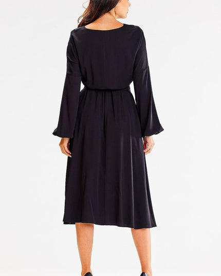 Robe ample manches longues noir