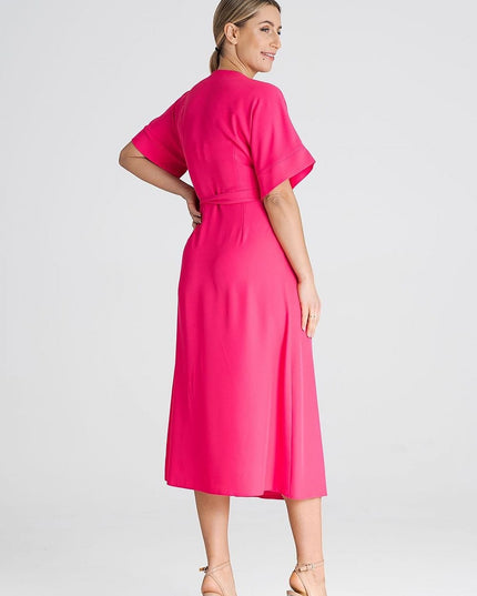 Robe kimono rose fuchsia