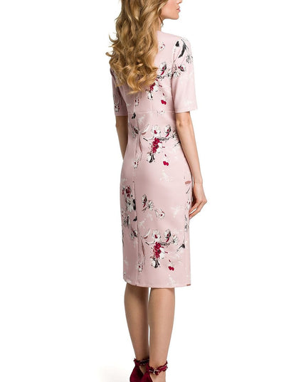 Robe florale décolleté en cœur