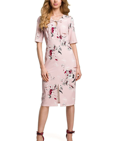 Robe florale décolleté en cœur