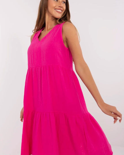Robe d'été évasée en coton