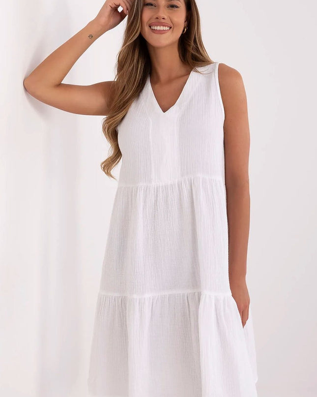 Robe d'été évasée en coton