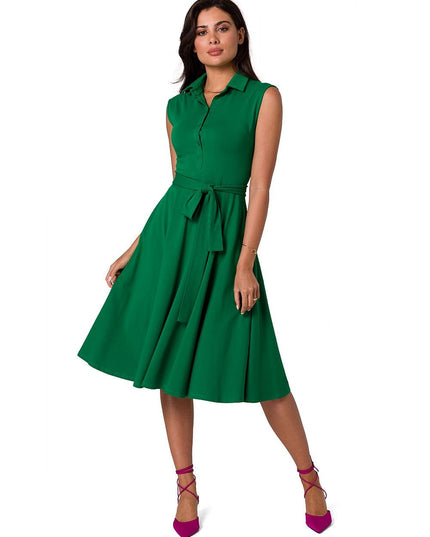 Robe sans manches à col ouvert