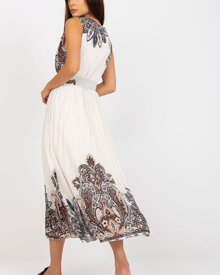 Robe évasée d'été imprimée