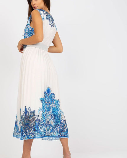 Robe évasée d'été imprimée