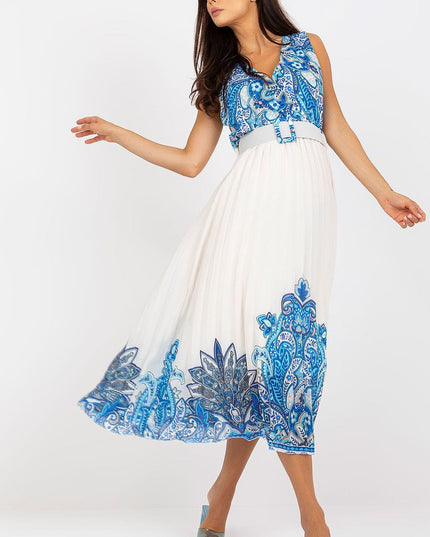 Robe évasée d'été imprimée