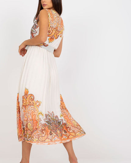Robe évasée d'été imprimée