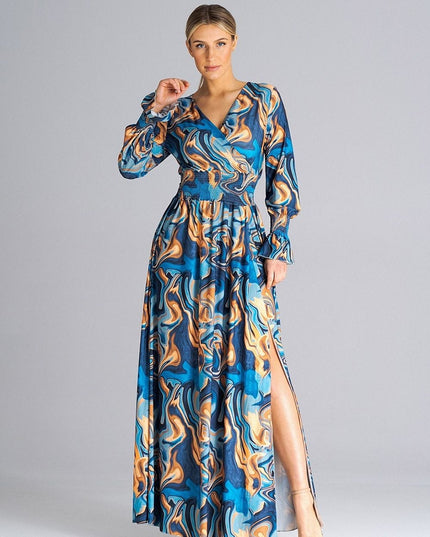 Robe maxi imprimée élégante