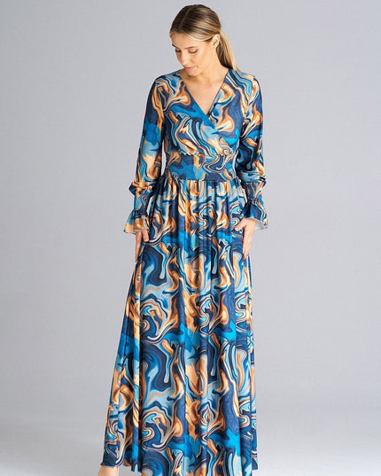 Robe maxi imprimée élégante