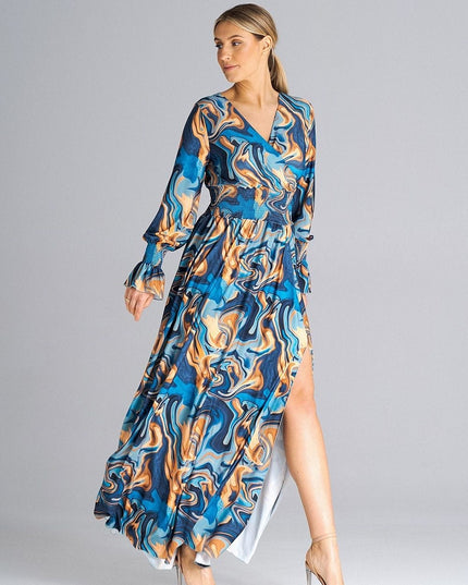 Robe maxi imprimée élégante