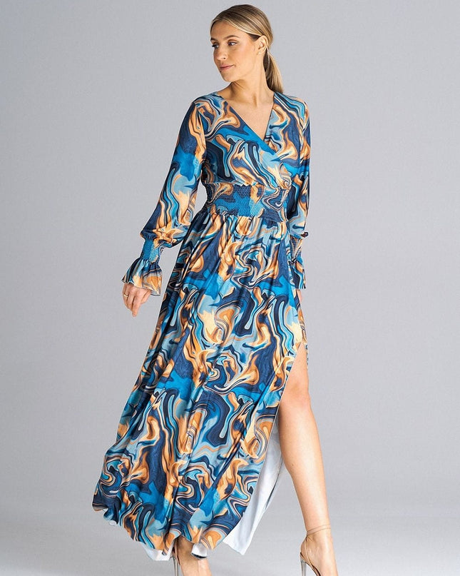 Robe maxi imprimée élégante
