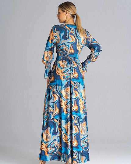 Robe maxi imprimée élégante