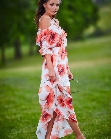 Robe maxi à fleurs