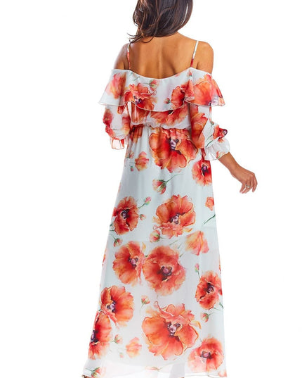 Robe maxi à fleurs
