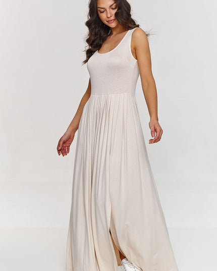 Robe maxi fendue fluide