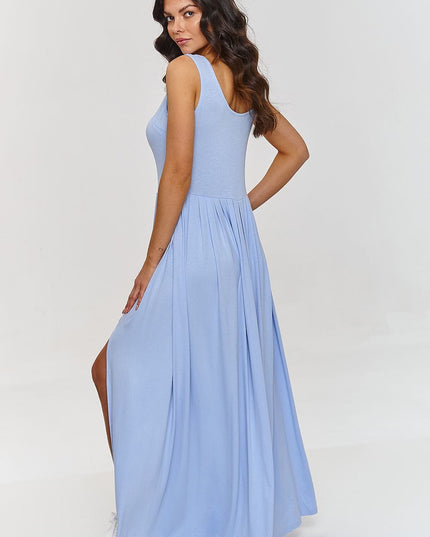 Robe maxi fendue fluide