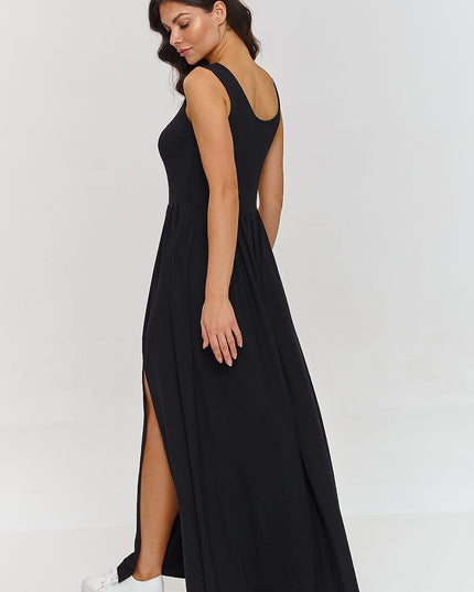 Robe maxi fendue fluide