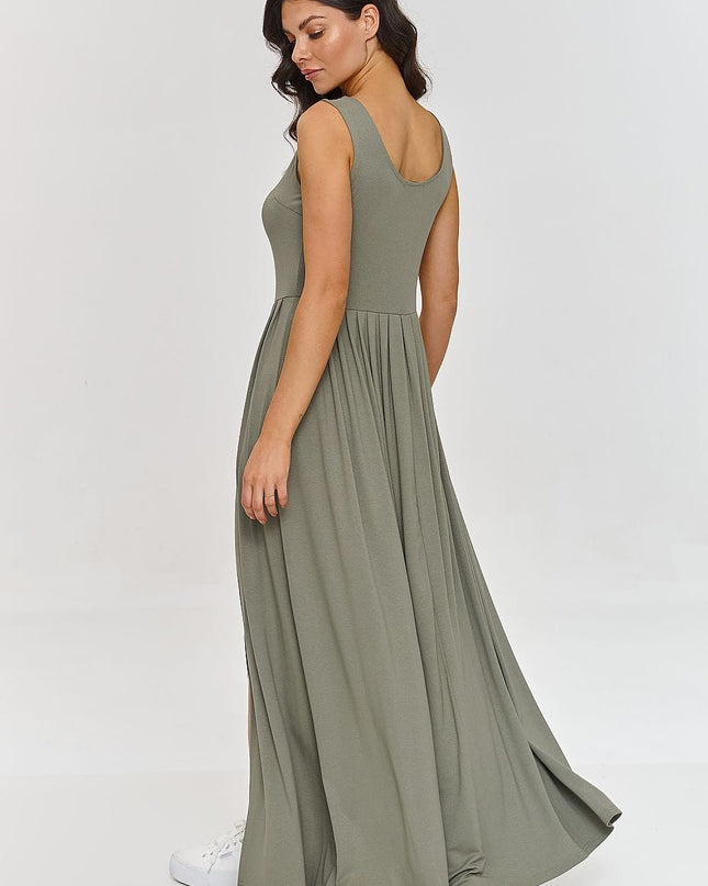 Robe maxi fendue fluide