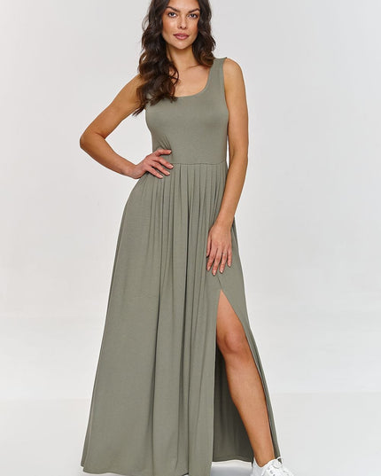Robe maxi fendue fluide