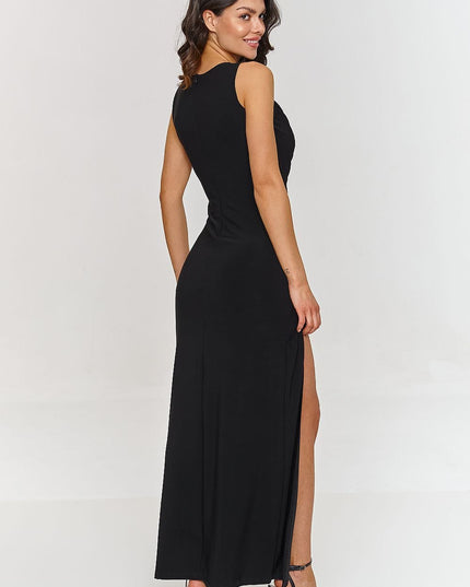 Robe maxi élégante fendue