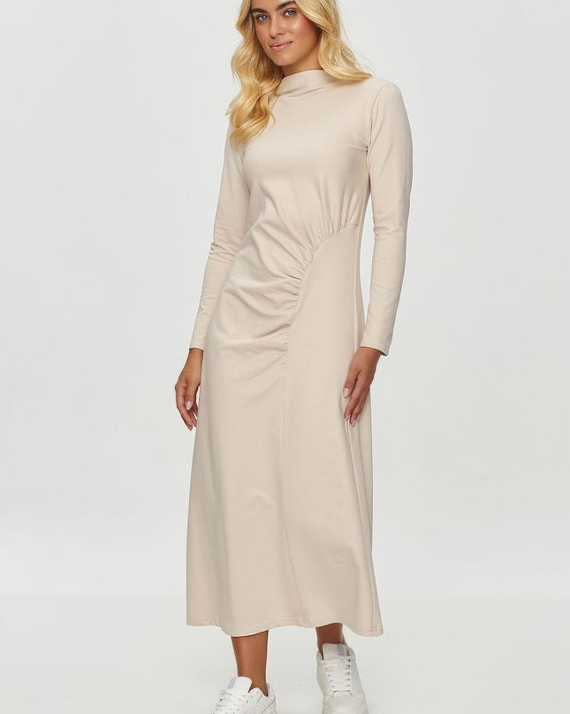 Robe drapée midi élégante