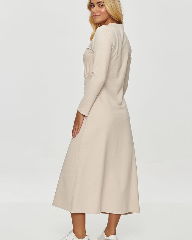 Robe drapée midi élégante