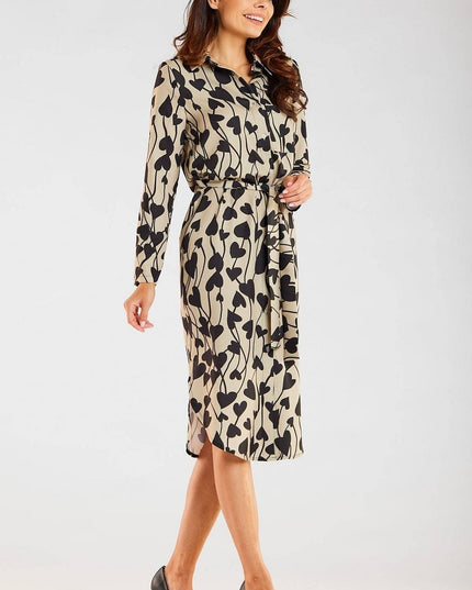Robe chemise à manches longues