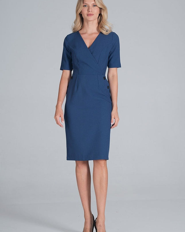 Robe crayon midi élégante