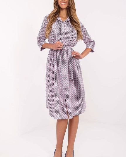 Robe chemise évasée imprimée